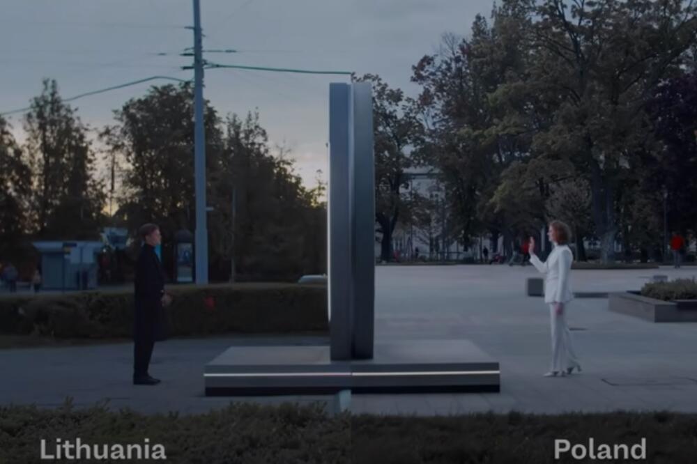 Video zid koji u realnom vremenu povezuje dvije evropske države, Foto: Screenshot/Youtube