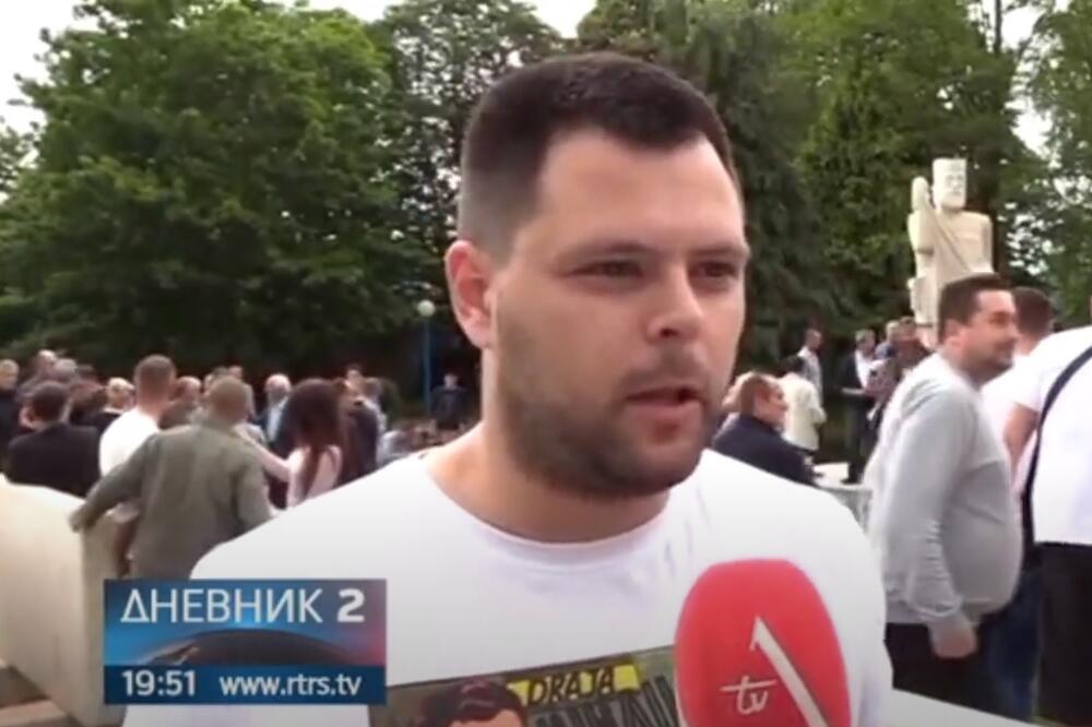 Kovačević na otkrivanju i osveštanju spomenika Mihailoviću, Foto: Screenshot/Youtube