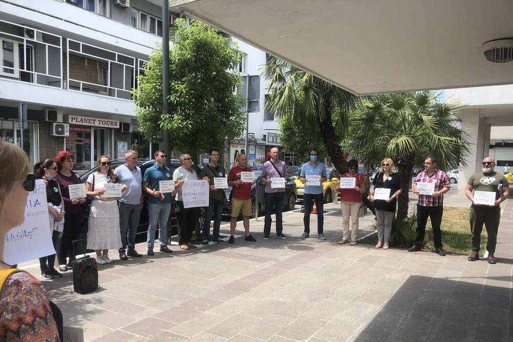 Sa protesta, Foto: Alisa Hajdarpašić