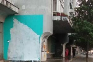 Navijači ne praštaju: Prekrečen mural posvećen Nikoli Ivanoviću