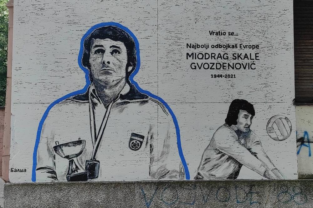 Mural u ulici Narodnih heroja, preko puta kuće gdje je Skale rođen i odrastao, Foto: Privatna arhiva