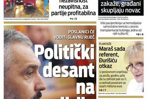 Naslovna strana "Vijesti" za 2. jul 2021.