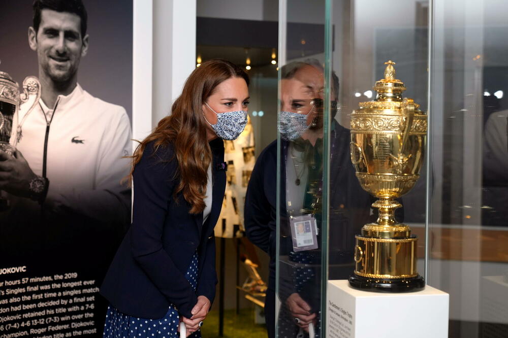 Kejt Midlton u muzeju Vimbldona, Foto: Reuters