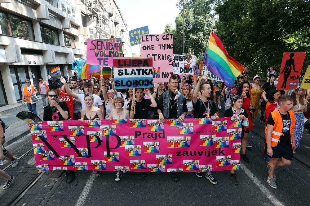 Sa gej parade u Zagrebu, Foto: (BETAPHOTO/HINA/Damir SENCAR/DS