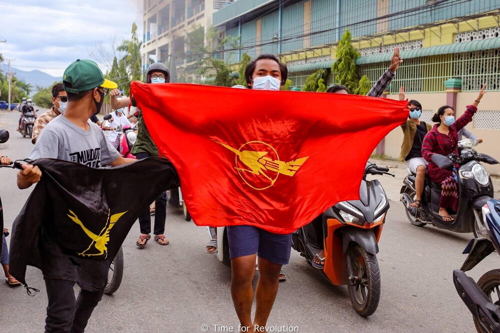 Sa protesta u Mjanmaru, Foto: Reuters