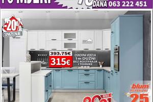 Kuhinje po mjeri - fabrička isporuka za 7 do 10 dana