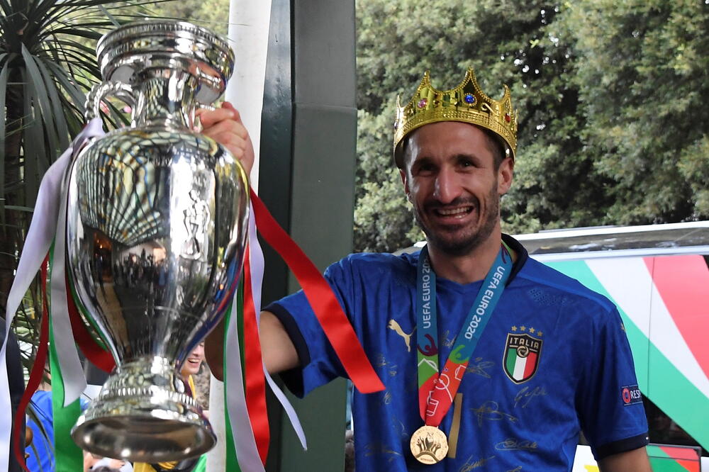 Đorđo Kjelini, evropski prvak sa Italijom, Foto: Reuters