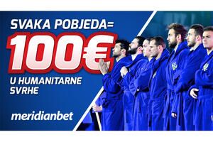 Sportska kladionica Meridian donira 100 eura za svaku pobjedu...