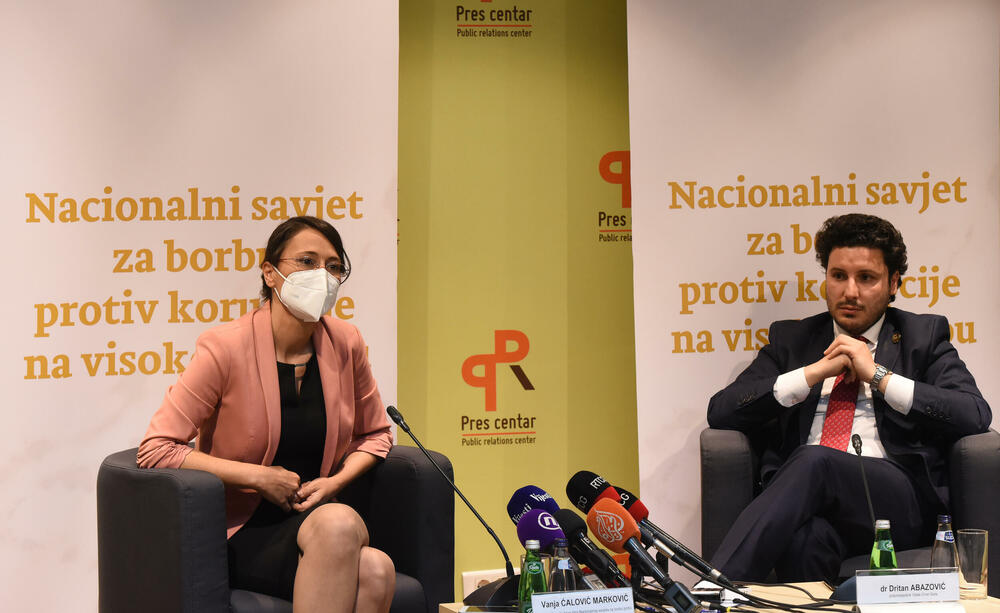 Nova Vlada osnovala Nacionalni savjet za borbu protiv korupcije na visokom nivou: Ćalović-Marković i Abazović