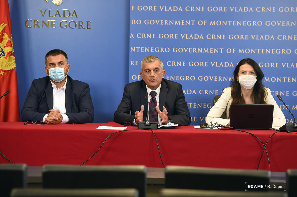 Sa današnje pres konferencije, Foto: Bojana Ćupić/Vlada Crne Gore