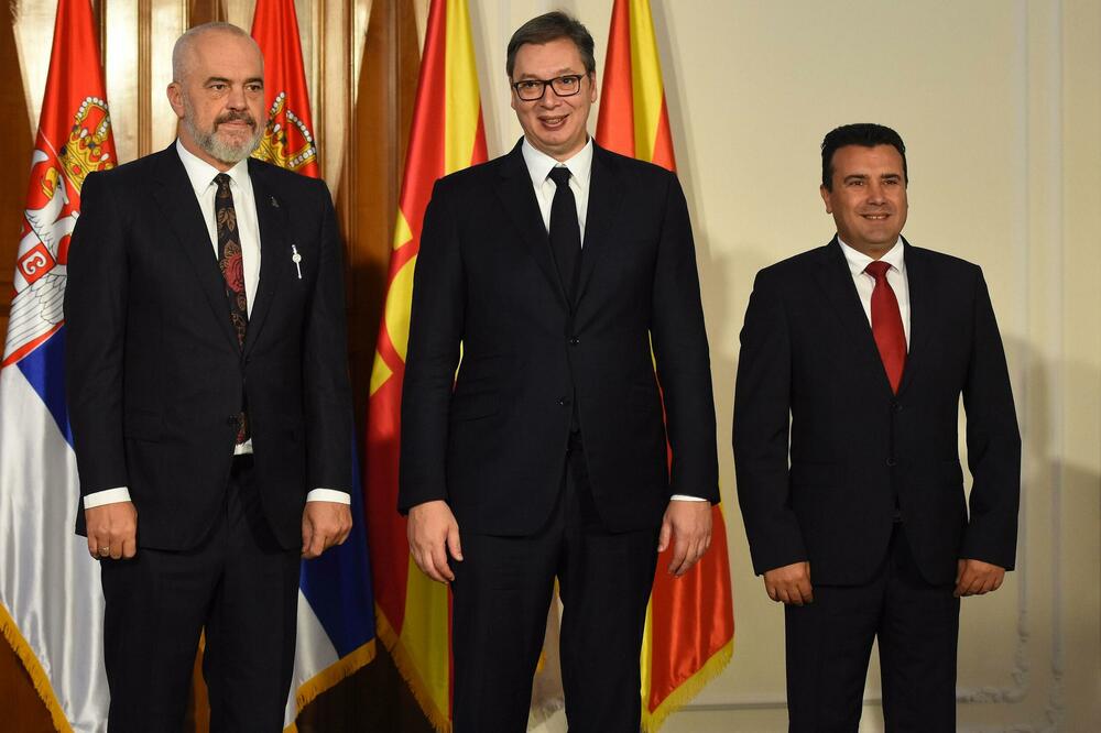 Rama, Vučić i Zaev, Foto: DRAGAN GOJIC