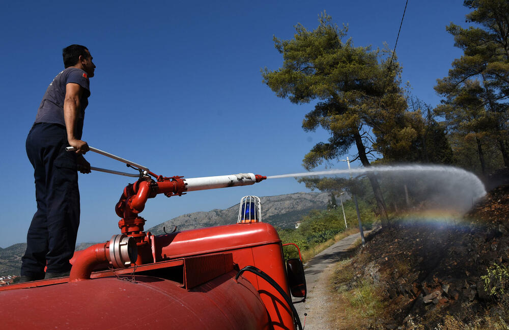 <p>Na Gorici je danas ponovo aktivan veliki požar, a vatra je "progutala" borove, travu i nisko rastinje. Požar nošen vjetrom prebacio se prema podnožju Gorice sa strane Zagoriča.</p>  <p>Pogledajte fotografije koje je zabilježio fotoreporter "Vijesti" Luka Zeković.</p>