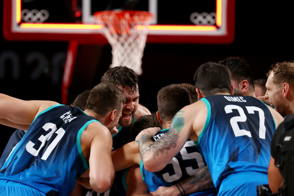 Košarkaši Slovenije, Foto: Reuters