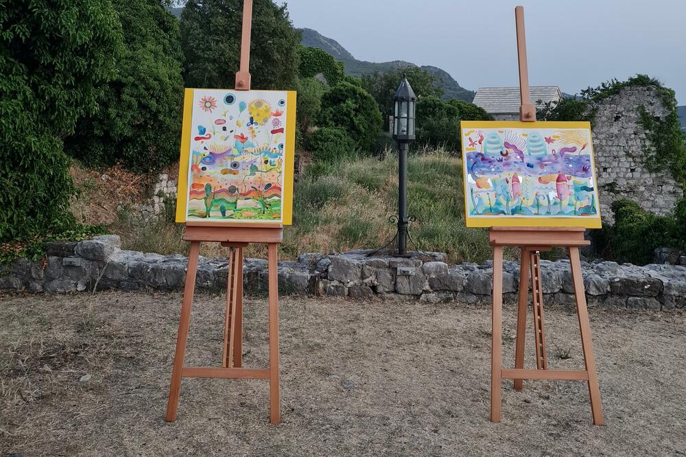 Akvareli nastali tokom petodnevne likovne kolonije, rad Alekse Tomovića, Foto: Creative Hab