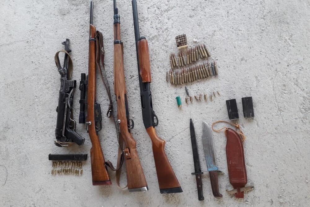 Oduzeto oružje i municija, Foto: Uprava policije