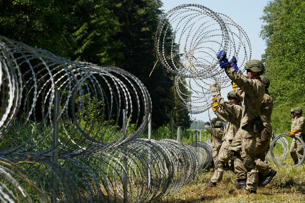Litvanski vojnici na granici s Bjelorusijom, Foto: JANIS LAIZANS