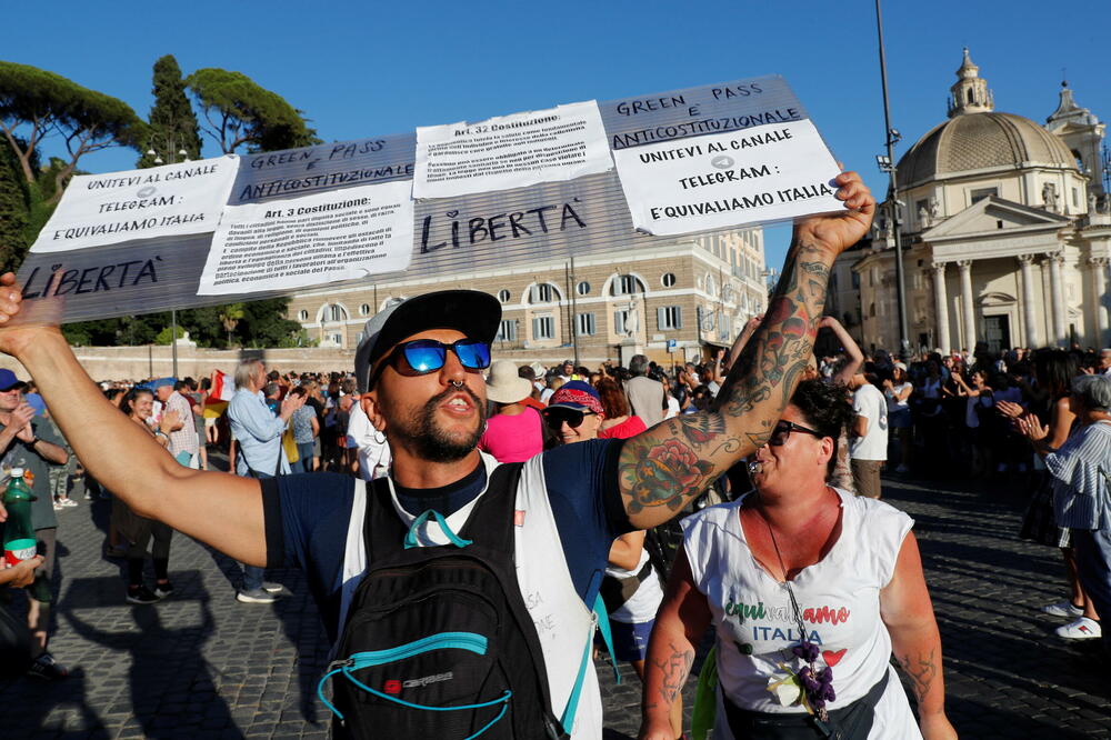 Sa protesta u Rimu, Foto: Reuters
