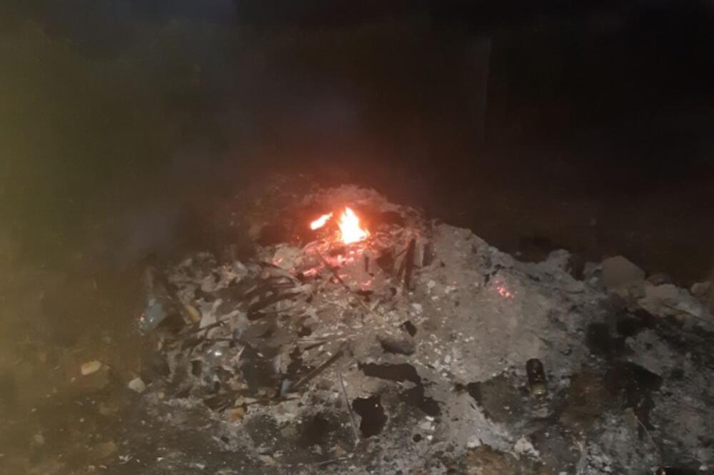 Paljenje vatre na javnoj površini, Foto: Komunalna policija Nikšić
