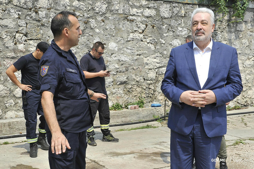 Zdravko Krivokapić, Slavko Tadić, Služba zaštite i spašavanja Nikšić