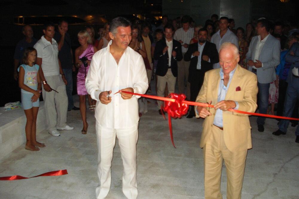 Sa svečanog otvaranja Porto Montenegra 2010. godine: Đukanović i Mank, Foto: Dopisnik