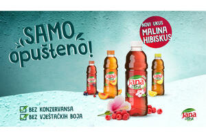 Jana Ice Tea ima novi interesantan ukus: malina-hibiskus