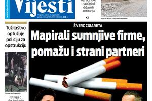 Naslovna strana "Vijesti" za 11. avgust 2021.