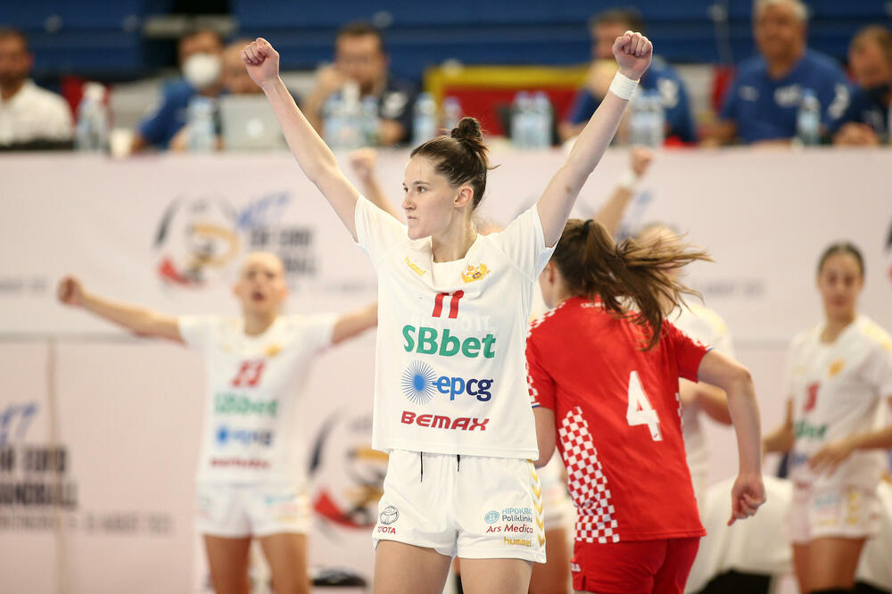 Jelena Vukčević na utakmici sa Hrvatskom, Foto: Filip Filipović/RSCG