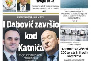 Naslovna strana "Vijesti" za 12. avgust 2021.