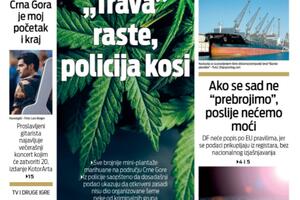 Naslovna strana "Vijesti" za 13. avgust 2021.