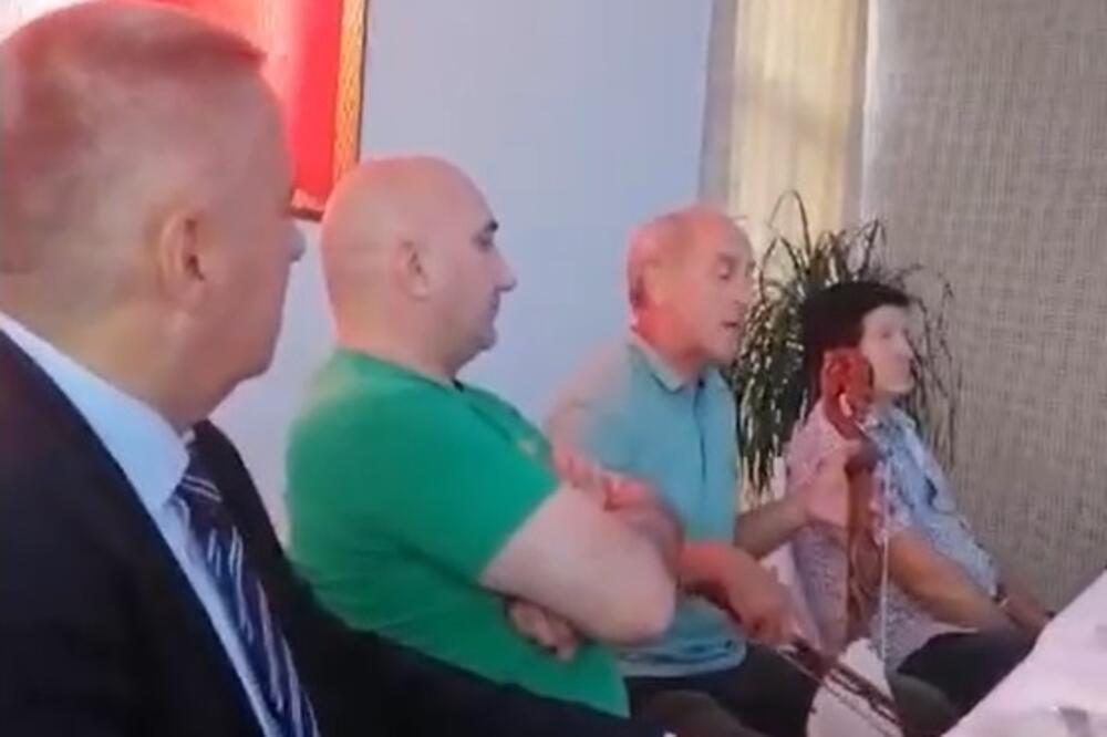 Veselin Veljović na okupljanju, Foto: Screenshot