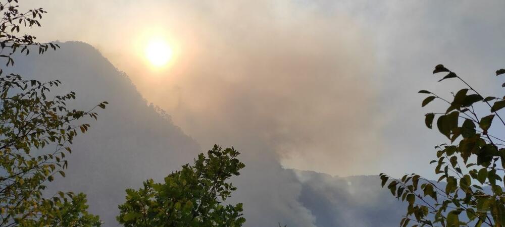 požar Plužine - Mratinje