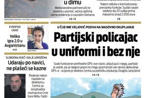 Naslovna strana "Vijesti" za 18. avgust 2021.