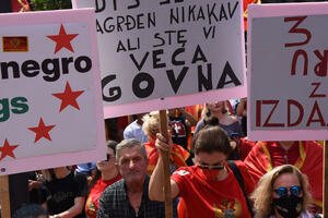 FOTO Pogledajte kako je bilo na protestu na Cetinju