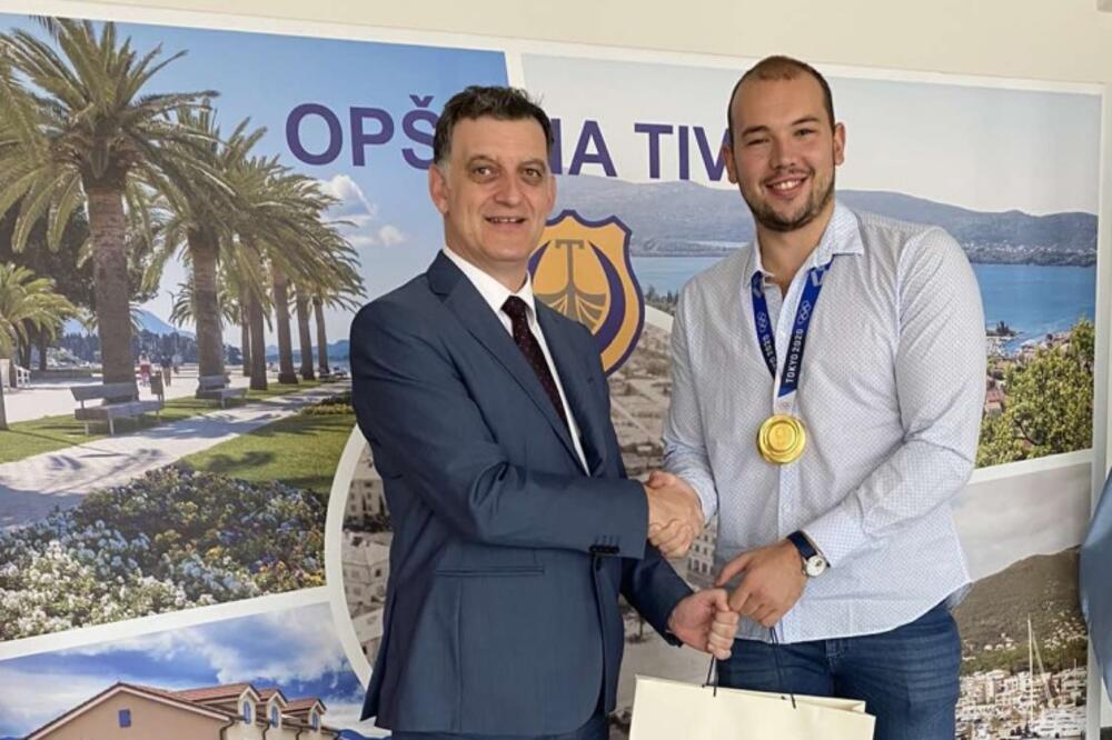 Komnenović i Mandić, Foto: Opština Tivat