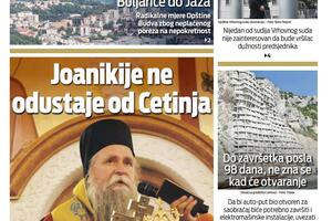 Naslovna strana "Vijesti" za 25. avgust 2021.