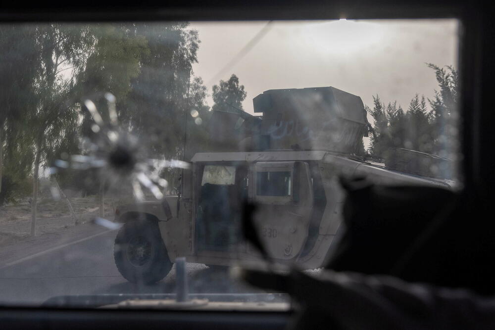 Fotografija koju je Sidiki napravio u trenutku kada je napadnut konvoj u kojem se nalazio 13. jula 