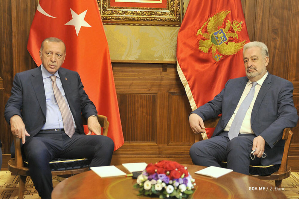 Erdogan i Krivokapić, Foto: Gov.me/Zoran Đurić