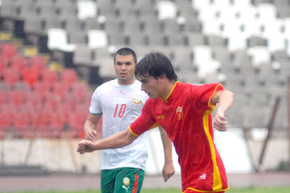 Draško Božović u dresu reprezentacije Crne Gore, Foto: Savo Prelević