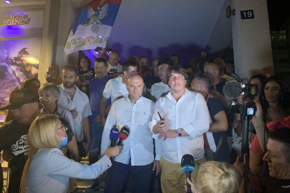 Carević i Radović u noći pobjede na izborima, Foto: Vuk Lajović