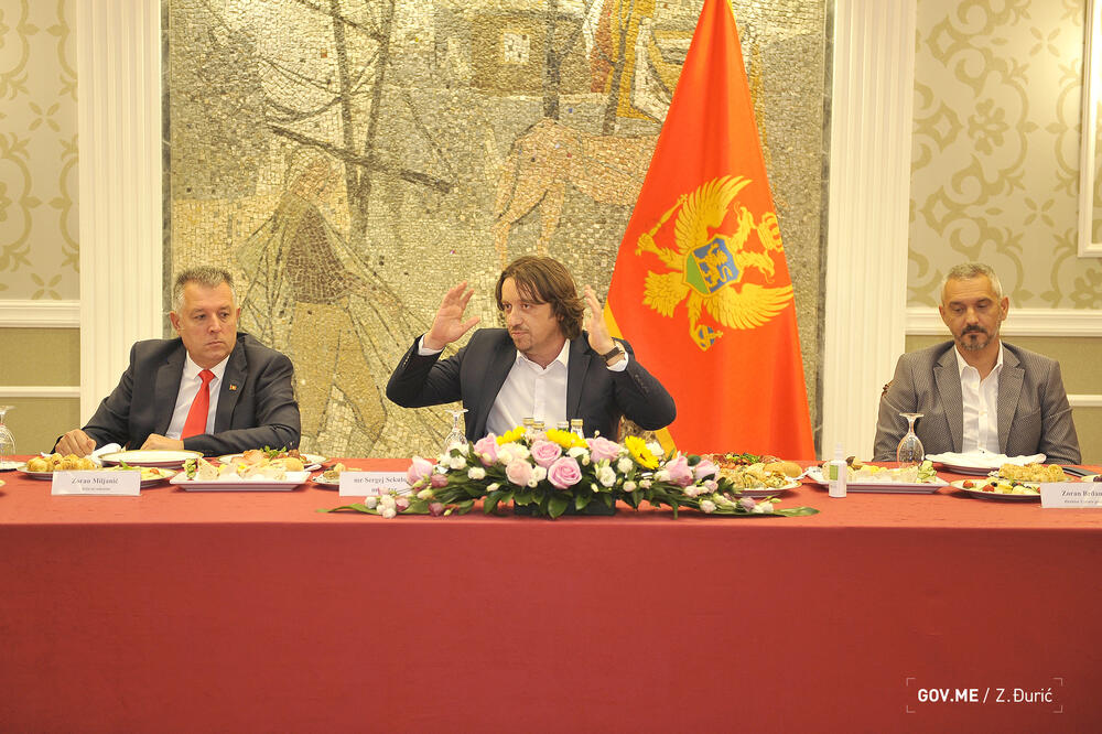 Državni sekretar Ministarstva unutrašnjih poslova Zoran Miljanić, Sekulović i Brđanin