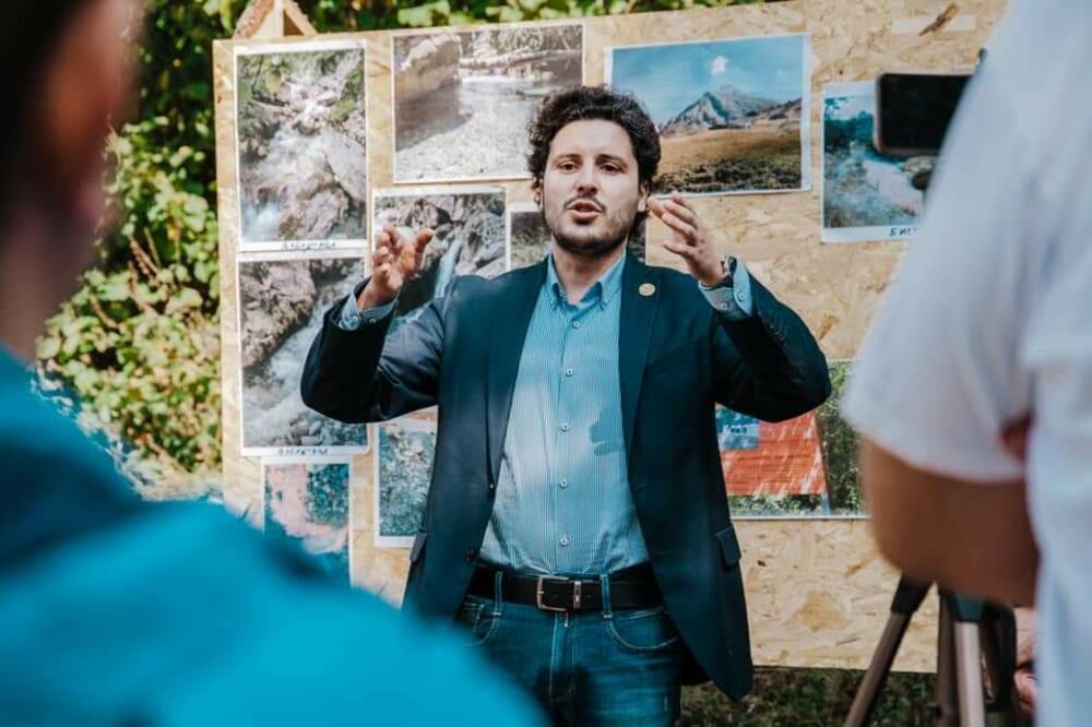 Potpredsjednik Vlade Crne Gore Dritan Abazović na jednom od protesta, Foto: GI Sačuvajmo rijeke Crne Gore