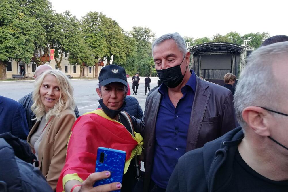 Đukanović na Cetinju, Foto: Boris Pejović