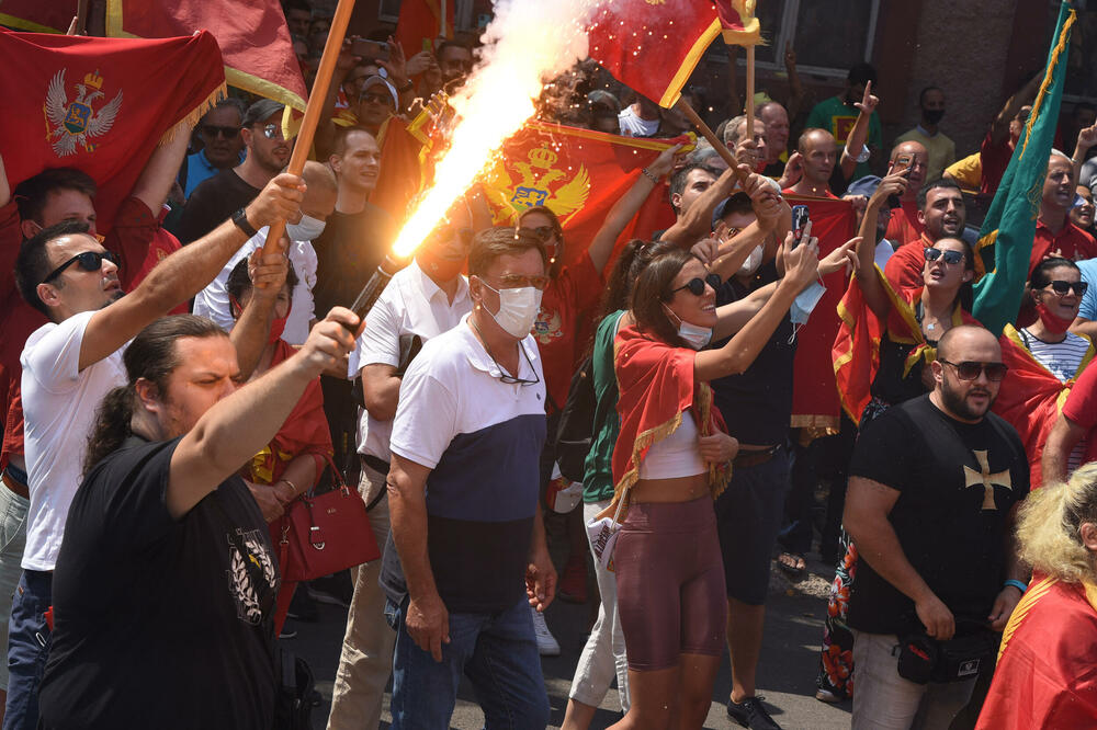 kup na Cetinju će obezbjeđivati najmanje 1.800 uniformisanih policajaca (sa prethodnog protesta), Foto: Luka Zeković