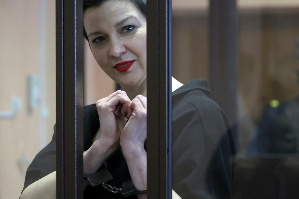 Kolesnikova juče tokom izricanja presude, Foto: Reuters