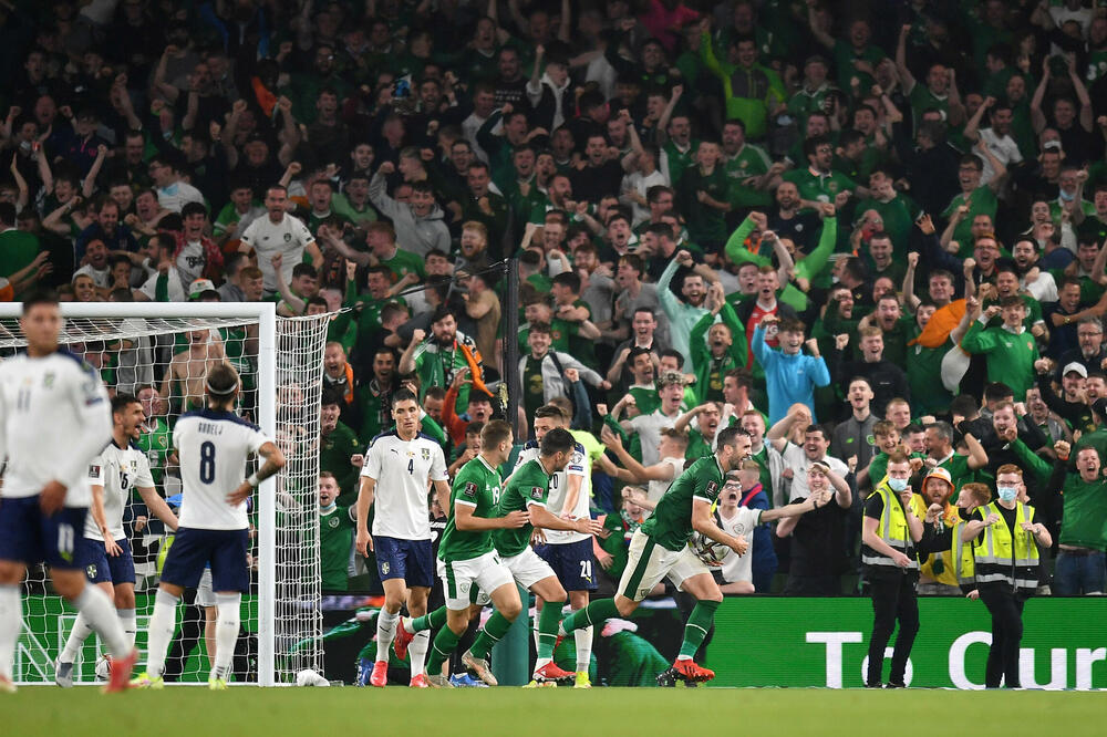 Irci proslavljaju pogodak, Foto: Reuters