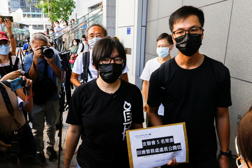 Pripadnici udruženja "Hongkong Alajans", Foto: Reuters