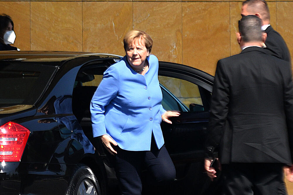 Angela Merkel u Tirani, Foto: Boris Pejović