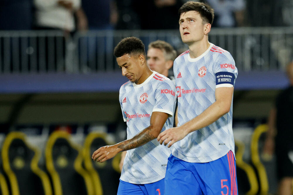 Lingard i Megvajer nakon meča, Foto: Reuters