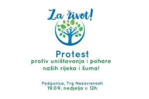 "Za život" ‒ Protest u Podgorici protiv uništavanja i pohare...