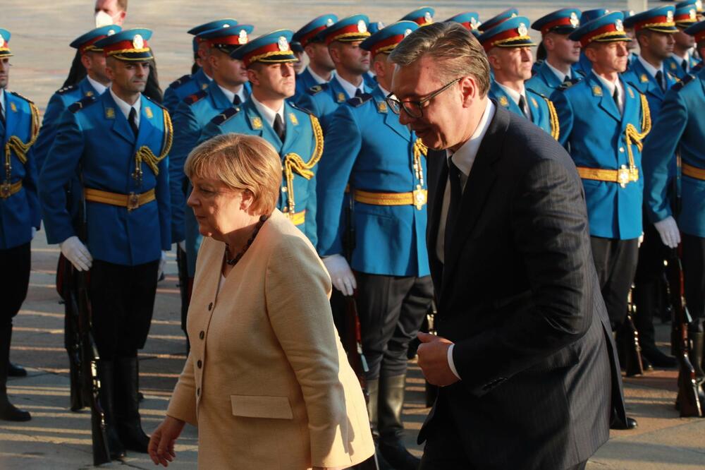 Njemačka kancelarka Angela Merkel i predsjednik Srbije Aleksandar Vučić, Foto: Beta